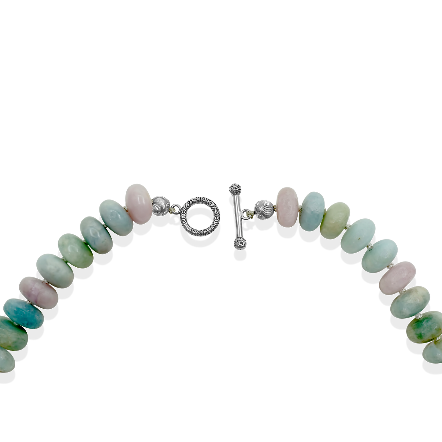 Lithuanian Chalcedony and Morganite Necklace