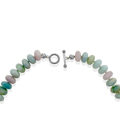 Lithuanian Chalcedony and Morganite Necklace