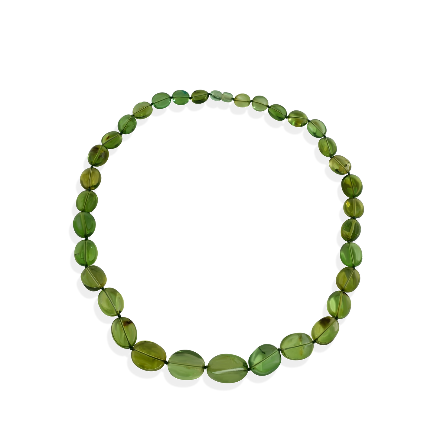 Lithuanian Green Amber Necklace