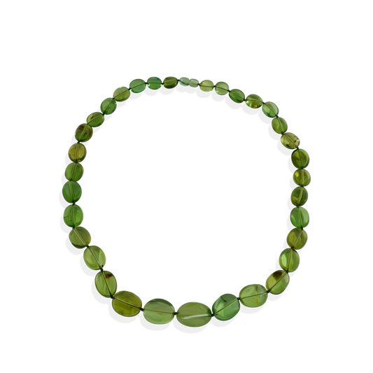 Lithuanian Green Amber Necklace