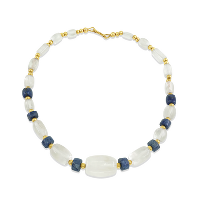 Crystal and Sodalite Necklace