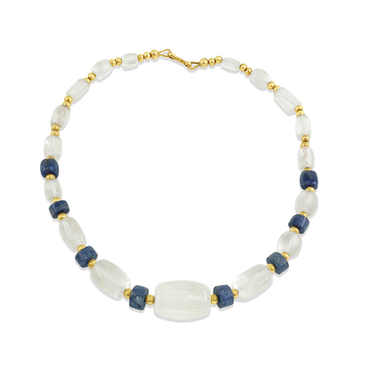 Crystal and Sodalite Necklace