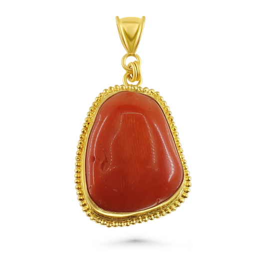 Mediterranean Coral Pendant