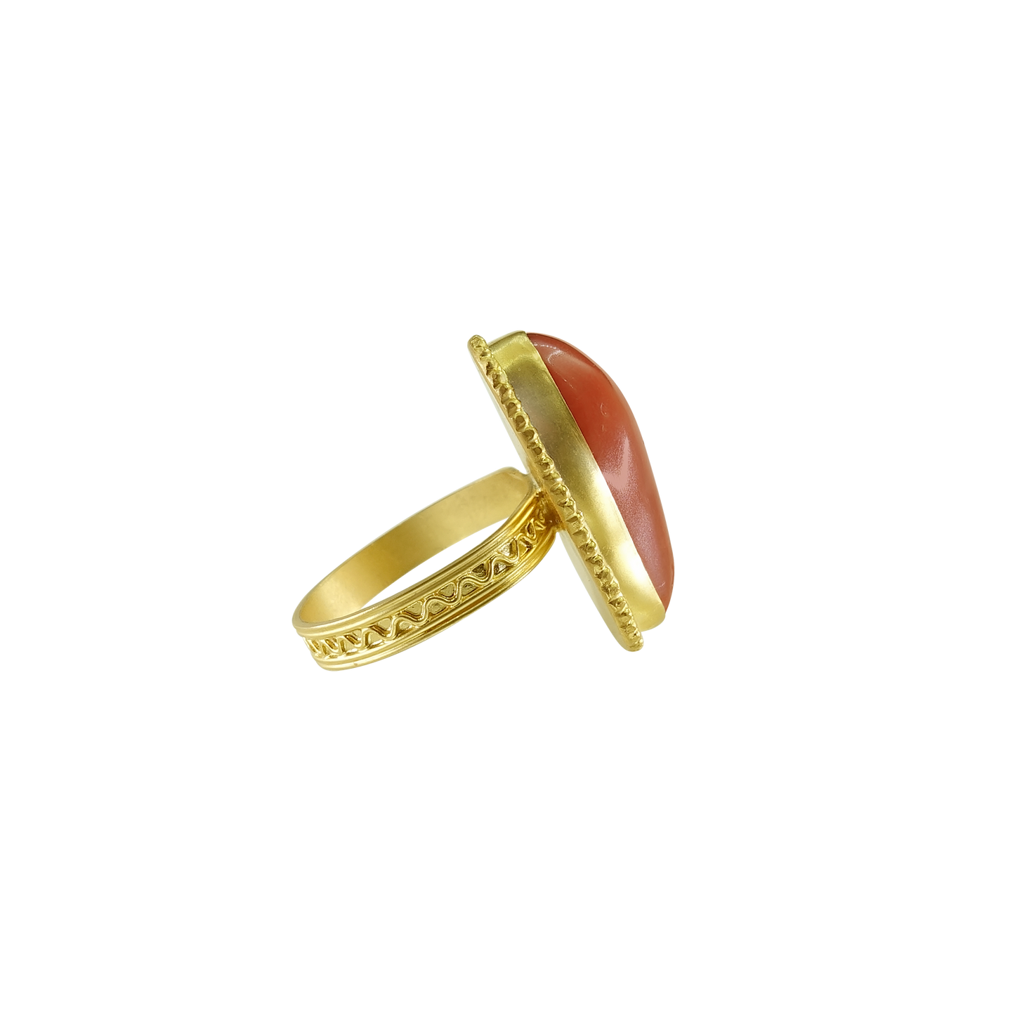 Mediterranean Coral Ring