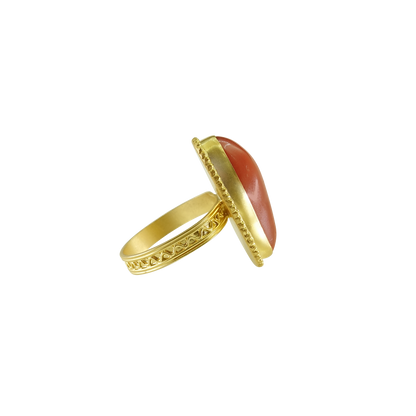 Mediterranean Coral Ring