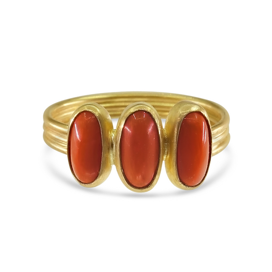 Mediterranean Coral Ring