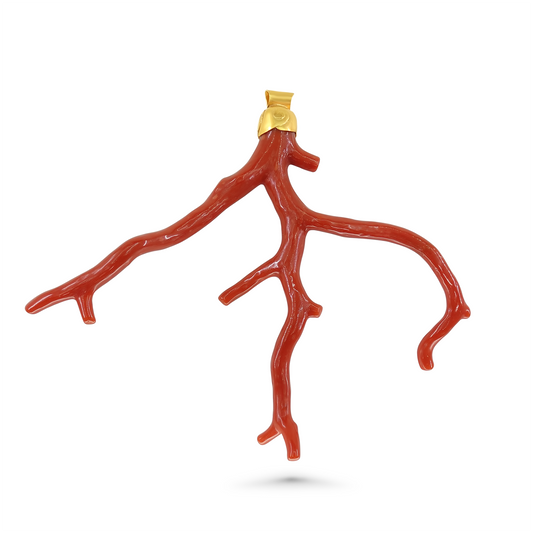 Mediterranean Coral Branch Pendant