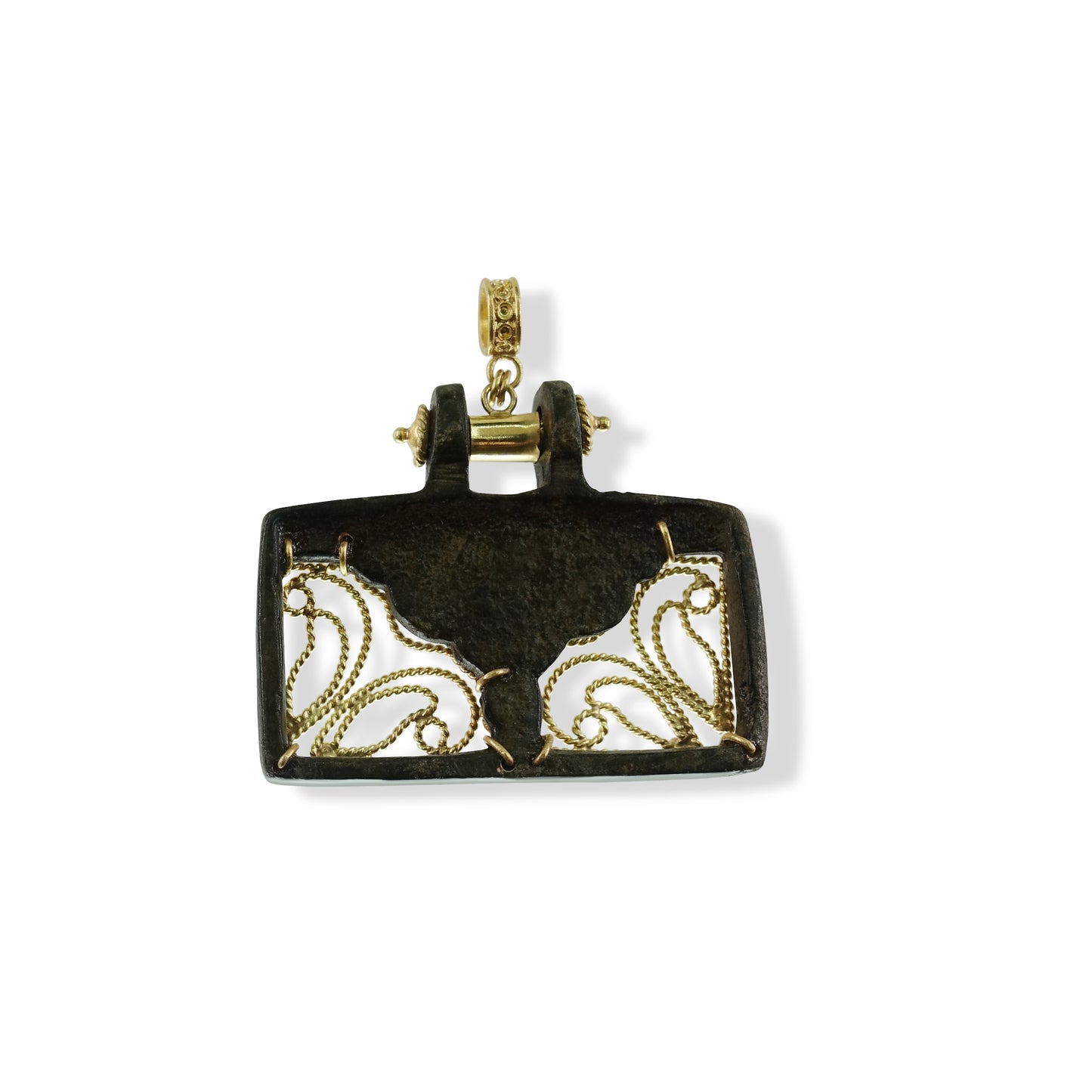 Byzantine Period Bronze Buckle Pendant