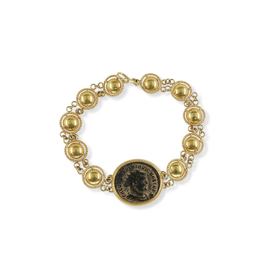 Roman Period Bronze Coin Bracelet