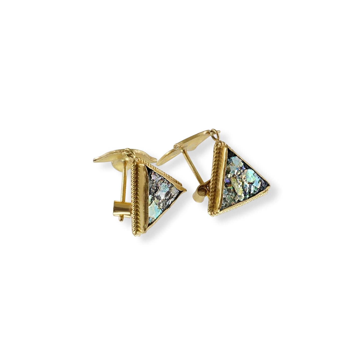 Roman Period Iridescent Glass Earrings