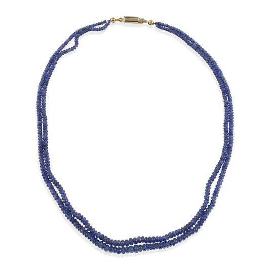 Double Strand Sapphire Necklace