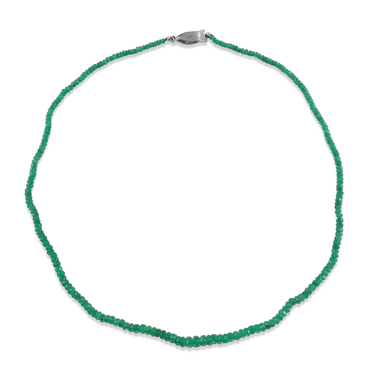Faceted Emerald Necklace